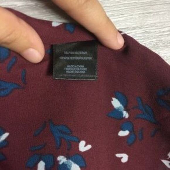 Wayf Burgundy Posie Strappy Camisole - Picture 7 of 7